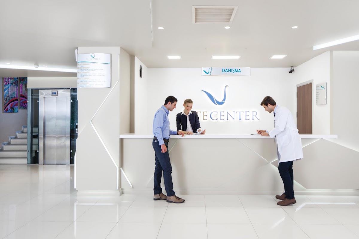 EsteCenter Istanbul hair transplant clinic reception